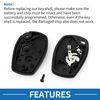 A ABSOPRO 2 Buttons Key Shell Case Keyless Entry Remote Key Fob Replacement Case for Renault Trafic