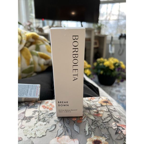 BORBOLETA Breakdown Oil-Free Makeup Remover Full Size 3.38 oz 100ml New In Box