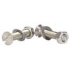 Bolt Base M5 x 20 Stainless Steel Slotted Countersunk Machine Screws Full Nuts & Washers (20 Each)