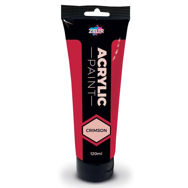 Zieler 120ml Acrylic Paints (Crimson)