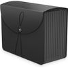 Vanulee Expanding Box File Organiser with 13 Pockets, Concertina A4 Document Folder, Black