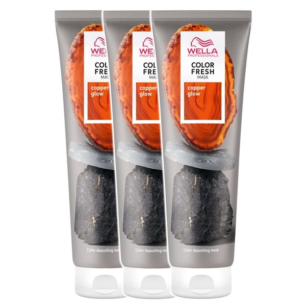 Wella Professionals Color Fresh Mask Copper Glow 150 ml Pack of 3