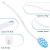 Upgrade Body Lotion Applicator, Globalstore Oil Cream Applicator Massager Shower Scrubber with 19 Massaging Rollers and Foldable Long Handle, Shower Brush Set Back Oil Cream Applicator for Woman Men