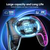 Wireless Controller for Switch/Lite/OLED/PC/Android/iOS - Ergonomic Gamepad with 7 Color RGB Lighting, Turbo/Vibration Adjustment & One-Key Wake-Up Function