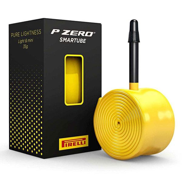 Pirelli P-Zero Smartube Bicycle Inner Tube, 700x23-32, 42mm Presta Valve, Yellow