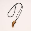 COAI Wolf Tooth Healing Crystal Tiger Eye Necklace
