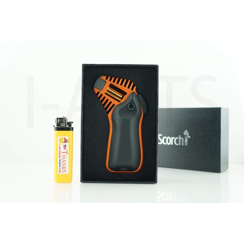 2 Items Scorch X-SERIES Refillable Adjustable Flame Jet Torch Lighter With Gift Box And The Patriot Lighter