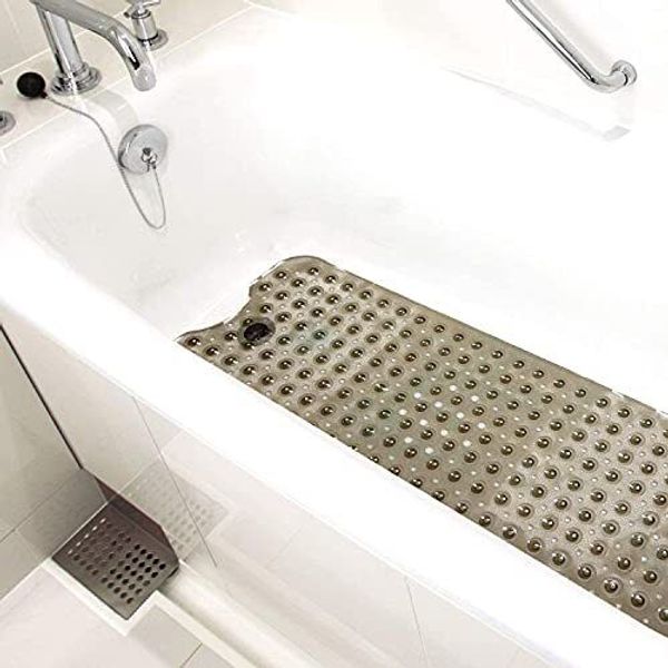 HealthSmart Bath Mat Extra Large No Slip Shower & Bathtub Mat with Suction Cups