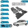 3D Molded Interior Car Floor Mat for Kia Rio 2005-2011(Black)