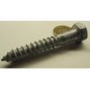 Galvanized Hex Head Lag Screw  1/2 Threads x 3.0" Length, 10 pcs