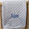 Alwaystrusted Personalised Grey Bubble Blanket Blue Name