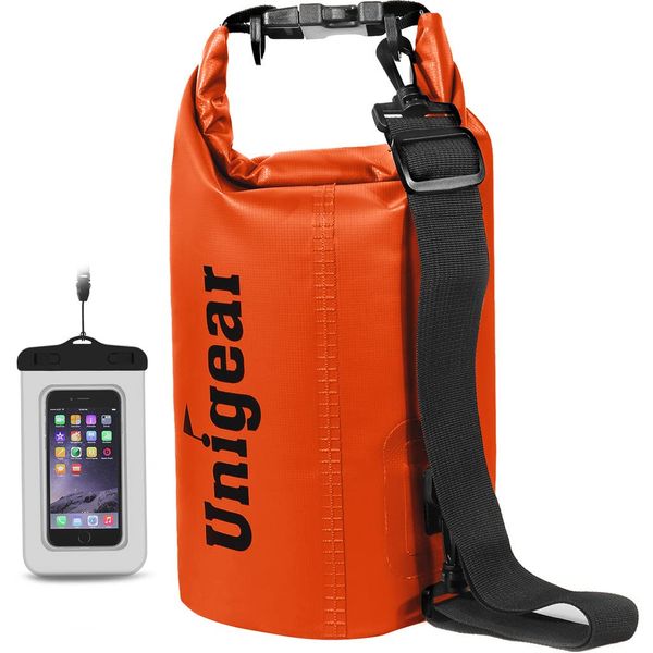 Unigear Waterproof Bags/Waterproof Bags/Dry Bag (2L/5L/10L/20L/30L/40L) for Outdoor Activities and Water Sports Camping Kayak Fishing with Waterproof Phone Pouch