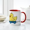 CafePress Duck Pull Toy Mug 11 oz (325 ml) Ceramic Coffee Mug