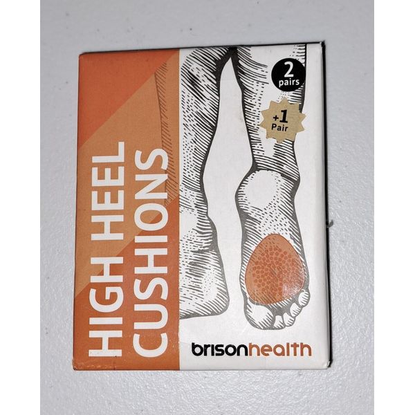 BRISON HEALTH HIGH HEEL CUSHIONS BOX OF 2 PAIRS SIZE MED