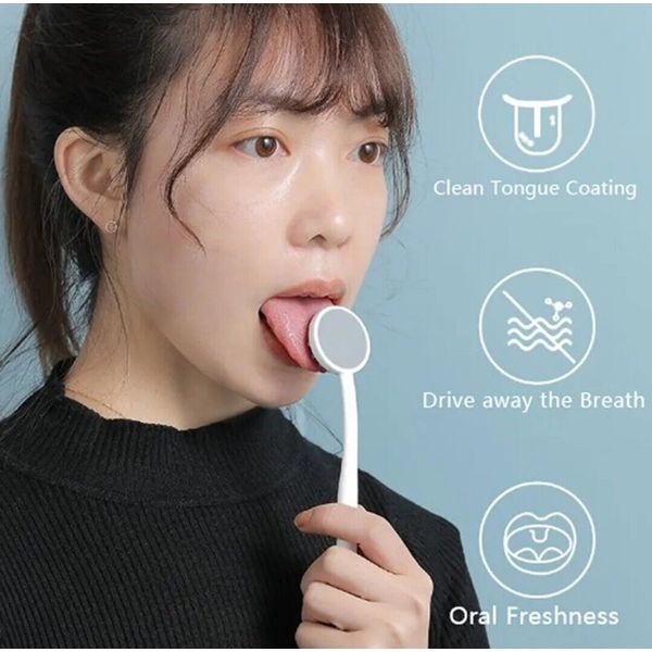 Unique Design Tongue Scraper Brush Fresher Breath Oral Hygiene Tool H6