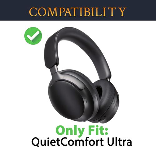 SOULWIT Replacement Headband Pad Kit for Bose QuietComfort(QC) Ultra Wireless Headphones, Easy DIY Installation - White Smoke