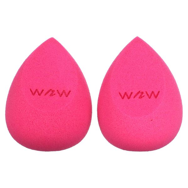 Makeup Sponge, Double Tap, Pink, 2 Pack