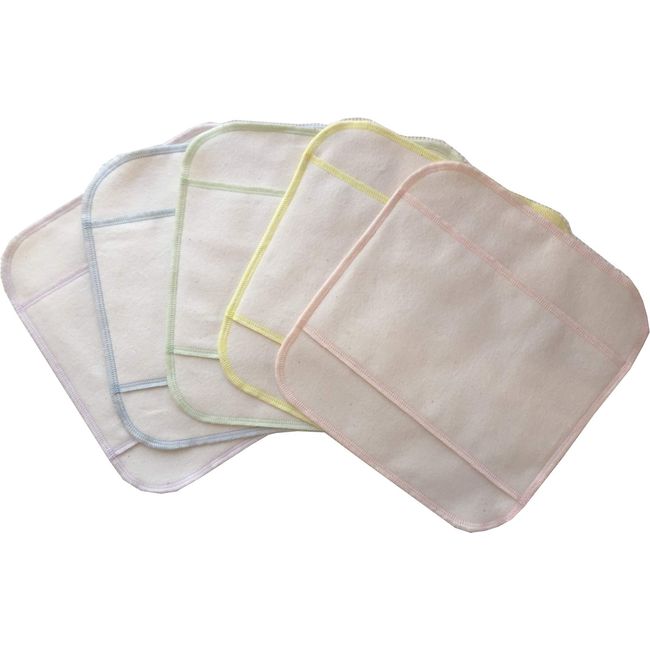 Suito Kotto Cloth Napkins, Plain, Pastel Colors, Set of 5