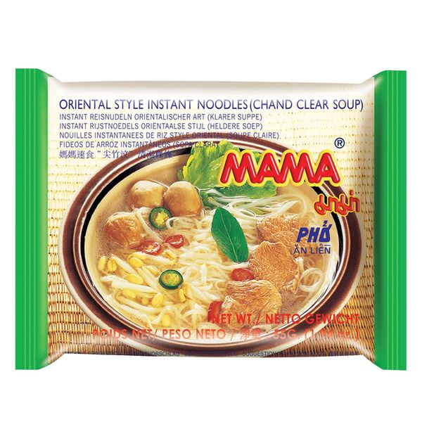 MAMA Noodles Chand Clear Soup Instant Rice Noodles w/Delicious Thai Flavors, Hot & Spicy Noodles, No Trans Fat w/Fewer Calories Than Deep Fried Noodles 30 Pack