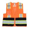 Two Tone Type R Class 2 Solid Front Mesh Back Safety Vest
