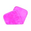 ERASE YOUR FACE Re-usable Makeup Removing Cloth,Pink/Black,2 pack