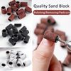 iTGOOS 200 Pieces Sanding Bands and 2 Pieces Electric Nail Drill Bits for Professional Manicure and Pedicure Portable Manicure Pedicure Kit with Sanding Bands and Nail Drill Bits 80# 120# 180# 240#