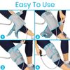 Compression Knee Ice Wrap - Reusable Brace with Air Pump - Hot/Cold Therapy for 