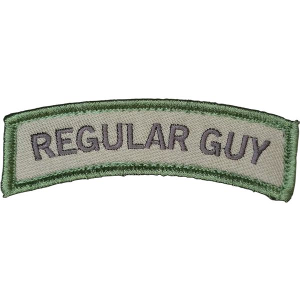 REGULAR GUY NAME TAG ROCKER ARC TAB MILITARY HOOK MULTICAM TACTICAL PATCH