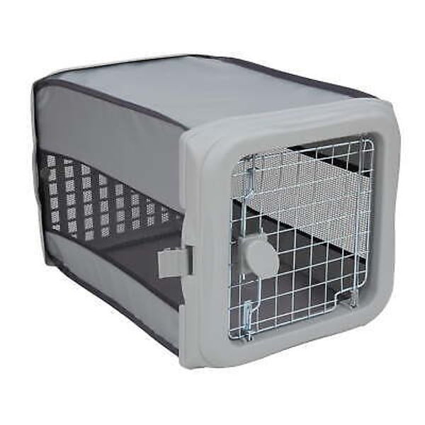 Dog Kennels, and Crates,22.5-inch Collapsible -up Pet Kennel, Small, Gray,NEW