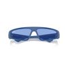 Ray-Ban RB4432 Izaz Rectangular Sunglasses, Electric Blue/Blue, 59 mm