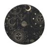 Astrology Space Stars Moon Sun Planets Pattern Black PopSockets with Interchangeable PopGrip
