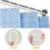 Alaoo 24 Pack Plastic C-Shaped Shower Curtain Hooks