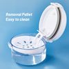 1 Pcs Denture Bath Box Cup Complete Clean Care for Dentures Braces Cleaner Cup