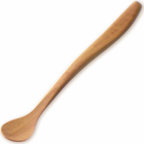 Nagao Baby Food Spoon, 5.9 inches (15 cm), Paste, Sao Wood, Beige