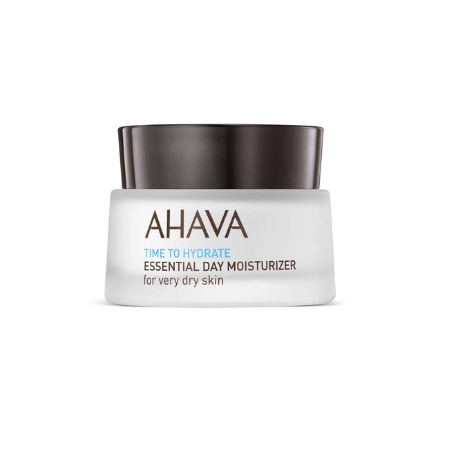 AHAVA Essential Day Moisturizer, Very Dry Skin - Essential Daily Hydrating Facial & Neck Cream, Anti-Aging & Smoothing Effect, Enriched with Osmoter, Aloe Vera, Allantoin & Vitamin E, 1.7 fl.oz