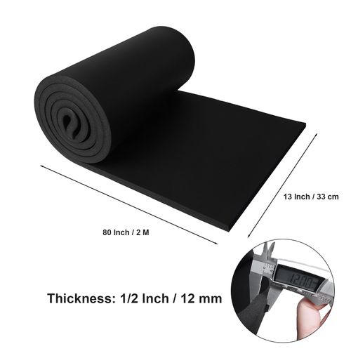 Neoprene Foam Seal Strip Roll，High Density Weather Seal Stripping Strip Roll Insulation for Window Air Conditioner (13 in x 79 in x 1/2 in)