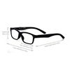 ALWAYSUV 4 Pack With Spring Hinges Rectangular Black Frame Reading Glasses 1.50
