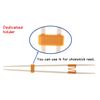 SIMTO Chopsticks Easy to Use Chopsticks, White Orange
