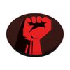 Comrade Detective Fist Black PopSockets Stand for Smartphones & Tablets
