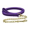 Hy Soft Webbing Lead Rein with Chain - Navy/Red - 2m