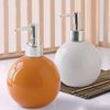 Countertop Soap Dispenser Push-Touch Lotion Liquid Soap Bottle Ceramic Container Pump Dispenser Plastic Plated