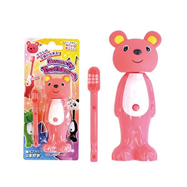 U Company Bounce Up Toothbrush with Replacement Brush Pinky 1 Set