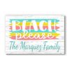 Custom Beach House Sign Personalized Coastal Home Décor