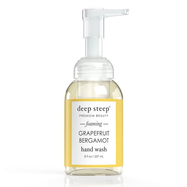 DEEP STEEP Grapefruit Bergamot Foaming Hand Soap, 8 FZ