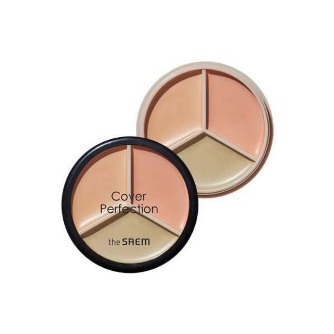 The Saem Cover Perfection Triple Pot Concealer 2colors Choose 1