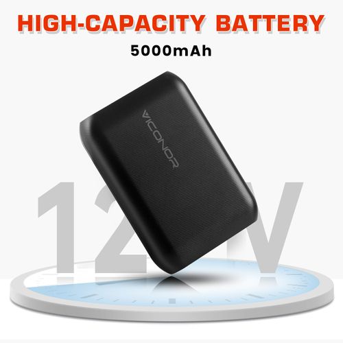 Viconor Portable Charger, Travel Essential Power Bank, 5,000mAh 12V Power Bank, USB-C in and Out Fast Charging Battery Pack, for The Brand Series of Products