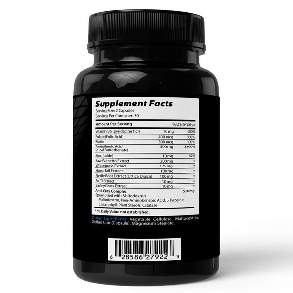 Absonutrix Anti-Grey Advanced Hair Formula, 60 capsules