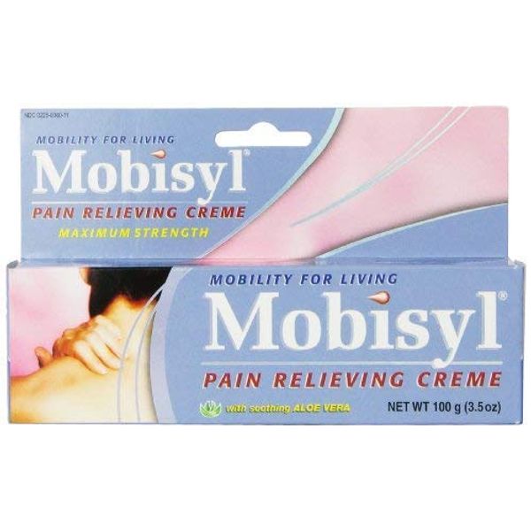 Mobisyl Pain Relieving Creme with Soothing Aloe Vera, 3.5-Ounce Tubes (Pack of 2)
