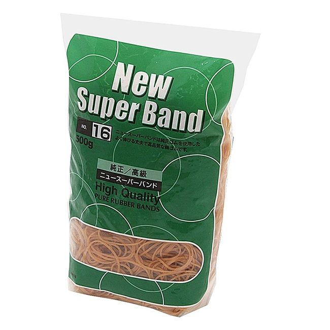 Heiko Rubber Bands New Super Band, 17.6 oz (500 g), NO.16