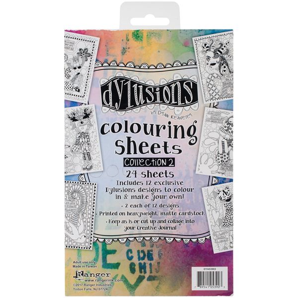 Ranger Dylusions Sheets 2, Paper, Multi-Colour, 20.3 x 12.8 x 0.7 cm